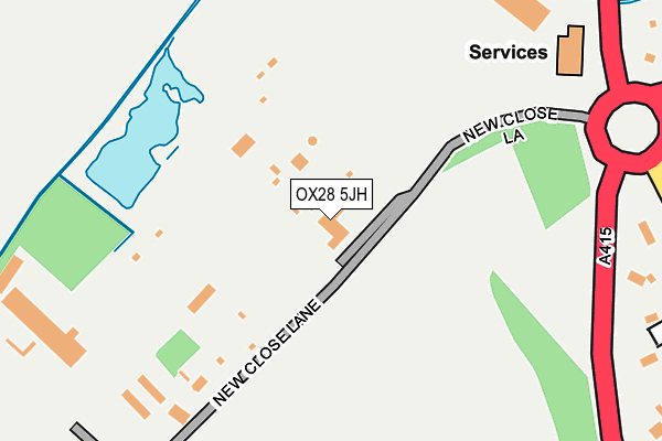 OX28 5JH map - OS OpenMap – Local (Ordnance Survey)