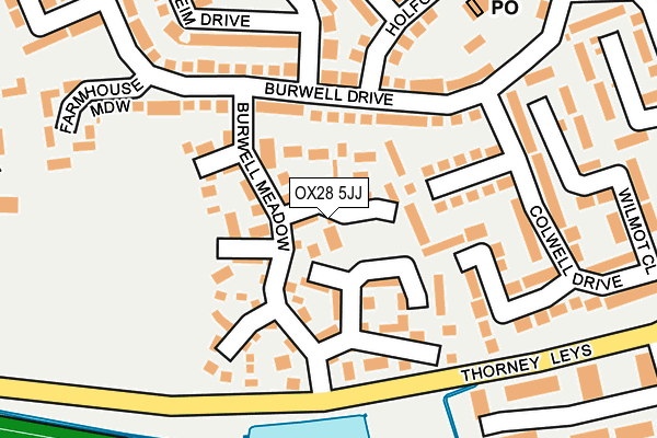 OX28 5JJ map - OS OpenMap – Local (Ordnance Survey)