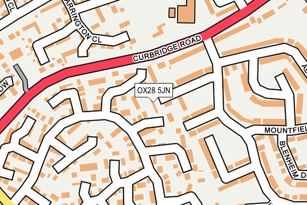 OX28 5JN map - OS OpenMap – Local (Ordnance Survey)