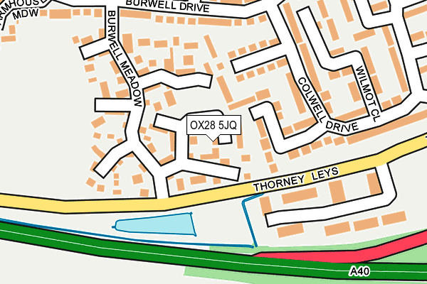 OX28 5JQ map - OS OpenMap – Local (Ordnance Survey)