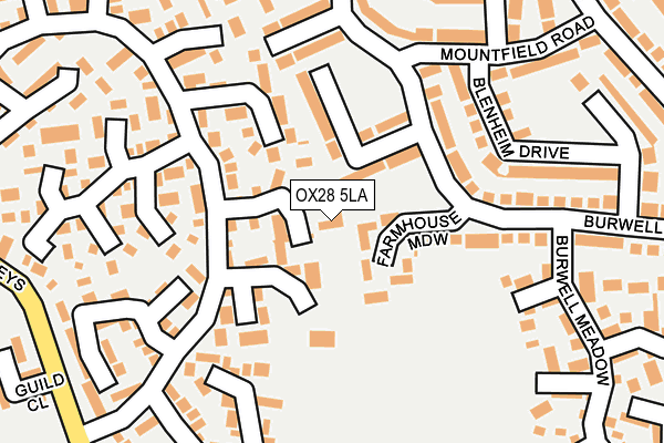 OX28 5LA map - OS OpenMap – Local (Ordnance Survey)