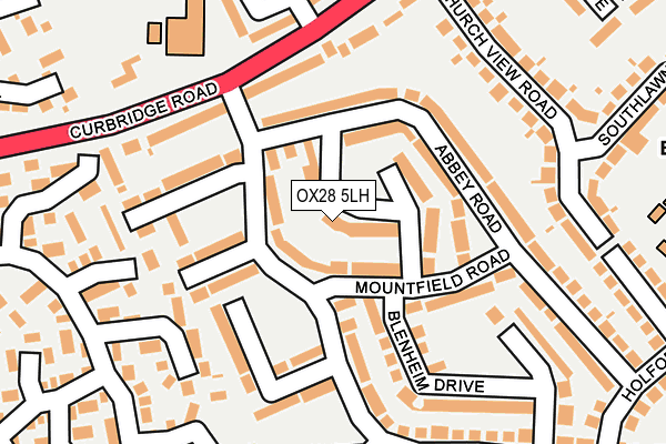 OX28 5LH map - OS OpenMap – Local (Ordnance Survey)