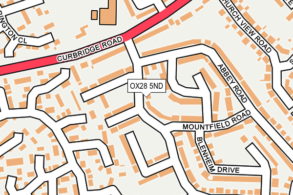 OX28 5ND map - OS OpenMap – Local (Ordnance Survey)