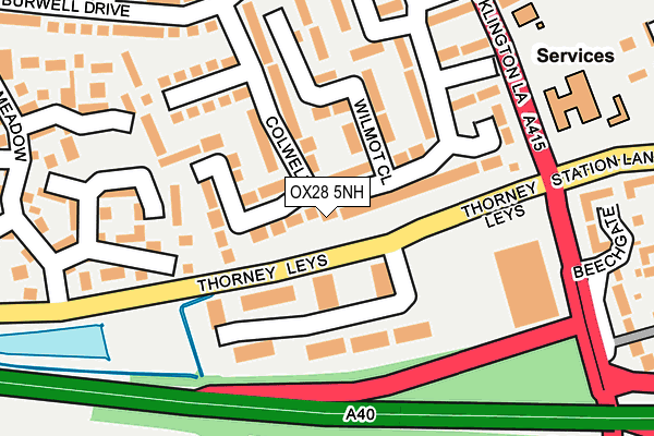 OX28 5NH map - OS OpenMap – Local (Ordnance Survey)