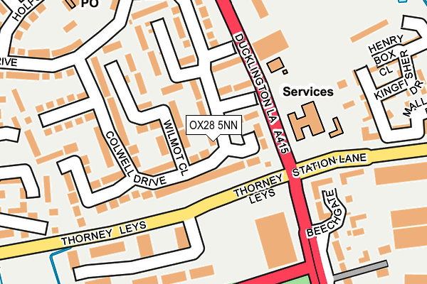 OX28 5NN map - OS OpenMap – Local (Ordnance Survey)