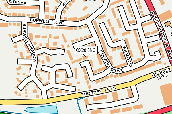 OX28 5NQ map - OS OpenMap – Local (Ordnance Survey)