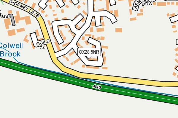 OX28 5NR map - OS OpenMap – Local (Ordnance Survey)