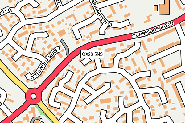 OX28 5NS map - OS OpenMap – Local (Ordnance Survey)