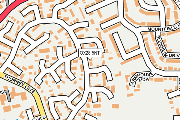 OX28 5NT map - OS OpenMap – Local (Ordnance Survey)