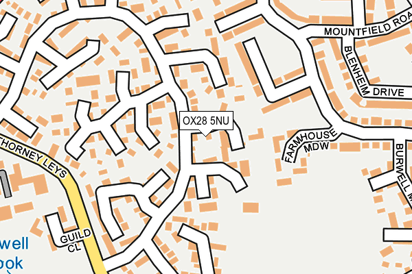 OX28 5NU map - OS OpenMap – Local (Ordnance Survey)