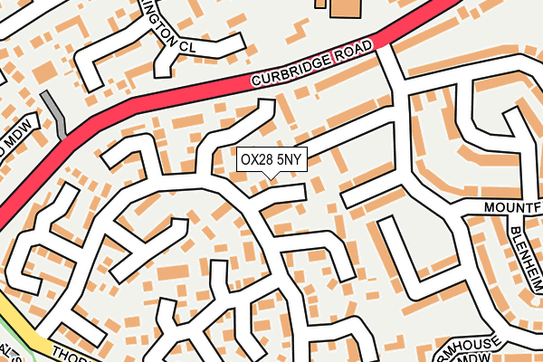 OX28 5NY map - OS OpenMap – Local (Ordnance Survey)