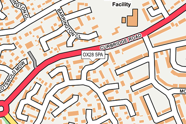 OX28 5PA map - OS OpenMap – Local (Ordnance Survey)