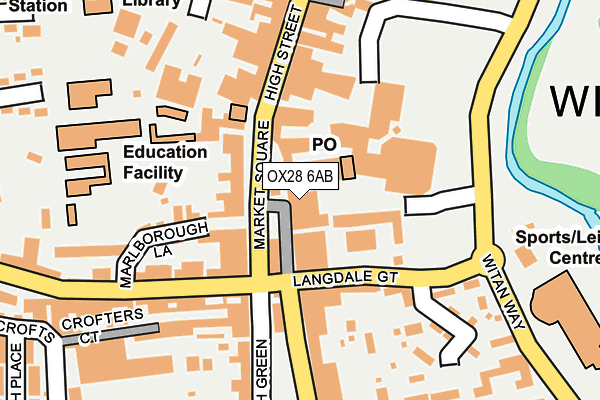 OX28 6AB map - OS OpenMap – Local (Ordnance Survey)