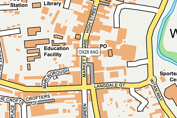 OX28 6AG map - OS OpenMap – Local (Ordnance Survey)