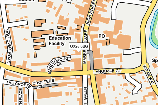 OX28 6BG map - OS OpenMap – Local (Ordnance Survey)