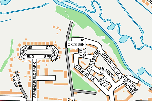OX28 6BN map - OS OpenMap – Local (Ordnance Survey)