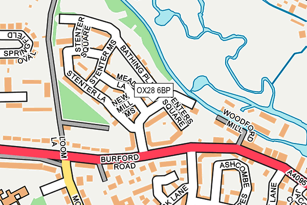 OX28 6BP map - OS OpenMap – Local (Ordnance Survey)