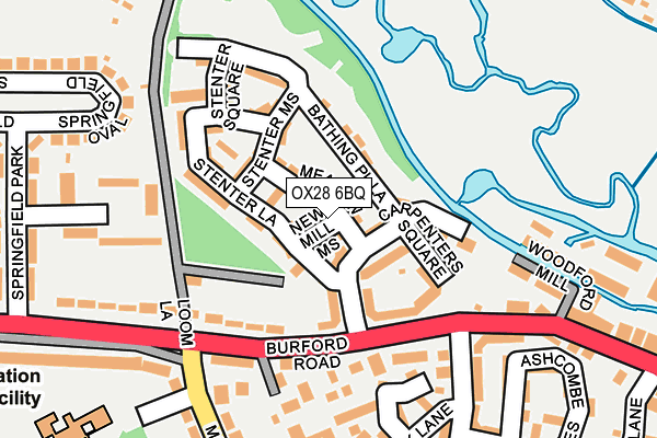 OX28 6BQ map - OS OpenMap – Local (Ordnance Survey)