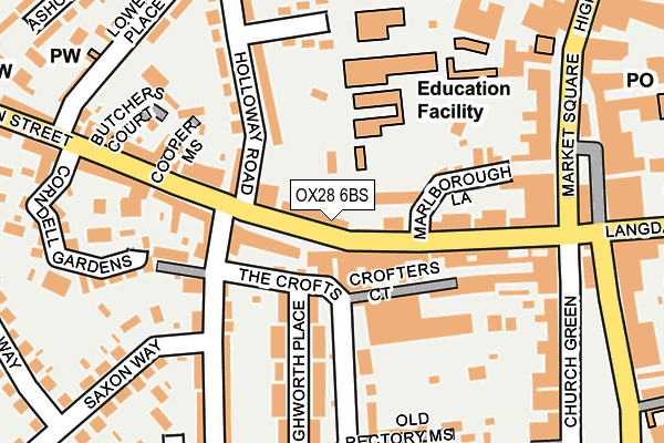 OX28 6BS map - OS OpenMap – Local (Ordnance Survey)