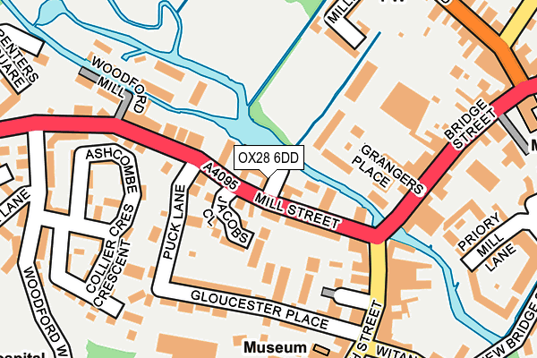 OX28 6DD map - OS OpenMap – Local (Ordnance Survey)