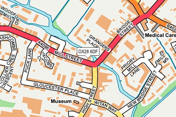 OX28 6DF map - OS OpenMap – Local (Ordnance Survey)