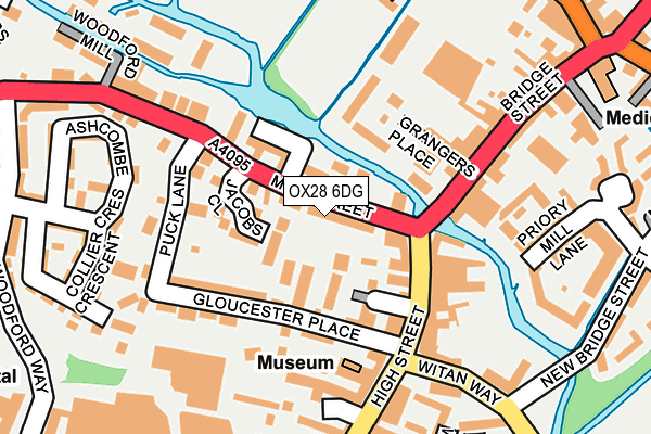 OX28 6DG map - OS OpenMap – Local (Ordnance Survey)