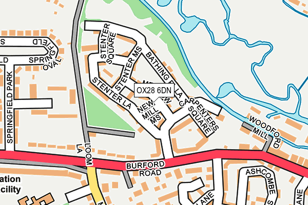 OX28 6DN map - OS OpenMap – Local (Ordnance Survey)