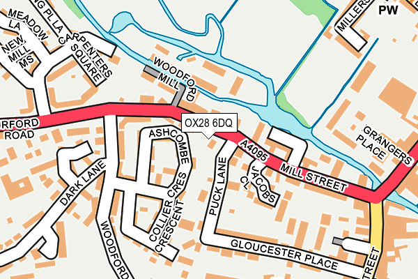 OX28 6DQ map - OS OpenMap – Local (Ordnance Survey)