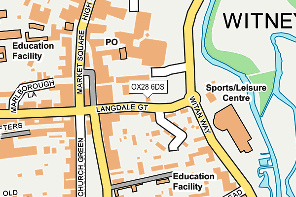 OX28 6DS map - OS OpenMap – Local (Ordnance Survey)