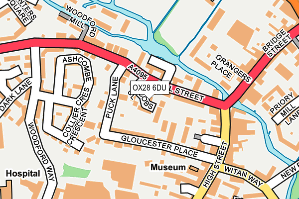 OX28 6DU map - OS OpenMap – Local (Ordnance Survey)