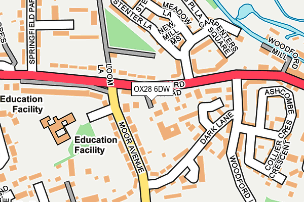 OX28 6DW map - OS OpenMap – Local (Ordnance Survey)