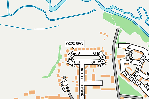 OX28 6EG map - OS OpenMap – Local (Ordnance Survey)