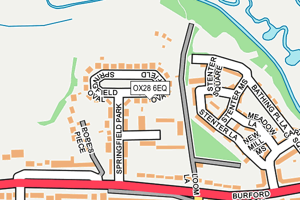 OX28 6EQ map - OS OpenMap – Local (Ordnance Survey)