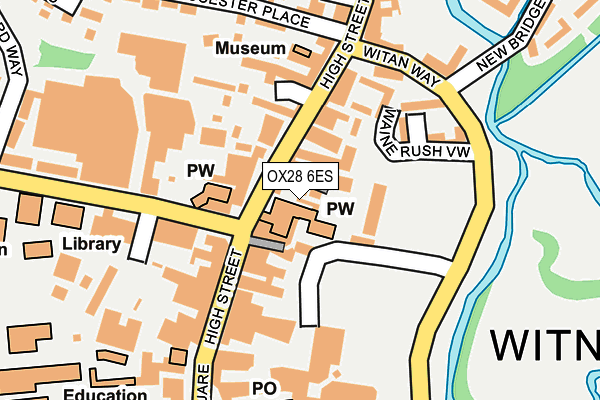 OX28 6ES map - OS OpenMap – Local (Ordnance Survey)