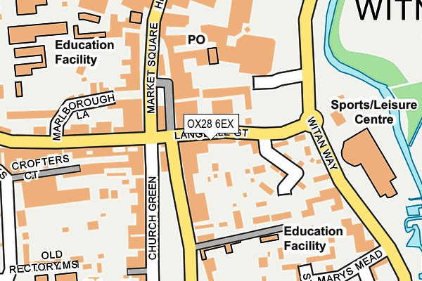 OX28 6EX map - OS OpenMap – Local (Ordnance Survey)