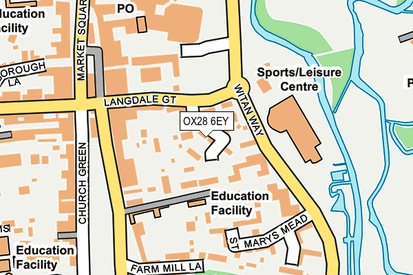 OX28 6EY map - OS OpenMap – Local (Ordnance Survey)