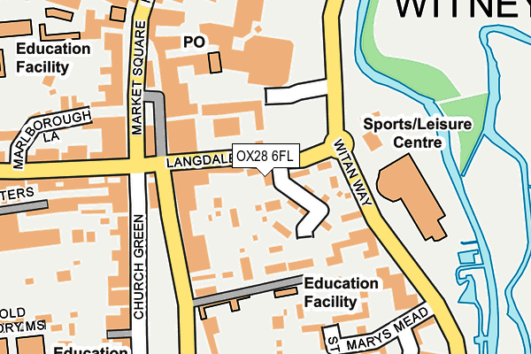 OX28 6FL map - OS OpenMap – Local (Ordnance Survey)
