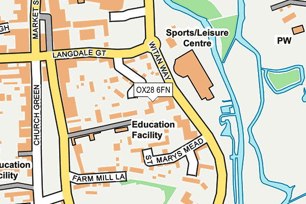 OX28 6FN map - OS OpenMap – Local (Ordnance Survey)