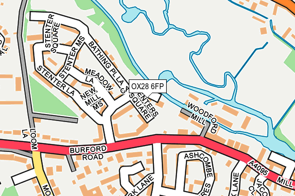 OX28 6FP map - OS OpenMap – Local (Ordnance Survey)