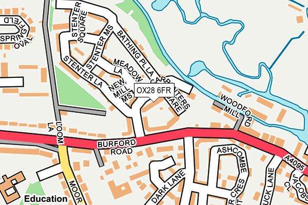 OX28 6FR map - OS OpenMap – Local (Ordnance Survey)
