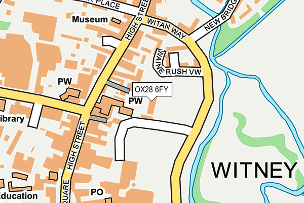 OX28 6FY map - OS OpenMap – Local (Ordnance Survey)