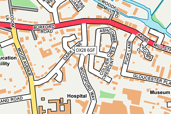 OX28 6GF map - OS OpenMap – Local (Ordnance Survey)