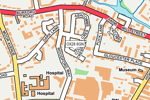 OX28 6GN map - OS OpenMap – Local (Ordnance Survey)