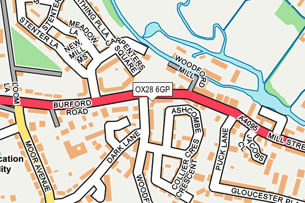 OX28 6GP map - OS OpenMap – Local (Ordnance Survey)