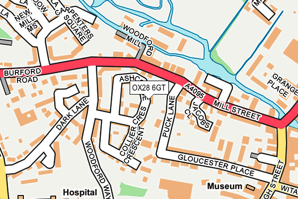 OX28 6GT map - OS OpenMap – Local (Ordnance Survey)