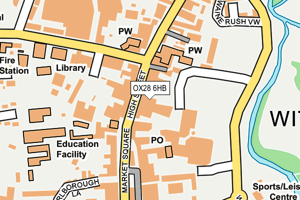 OX28 6HB map - OS OpenMap – Local (Ordnance Survey)