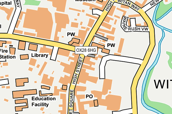 OX28 6HG map - OS OpenMap – Local (Ordnance Survey)