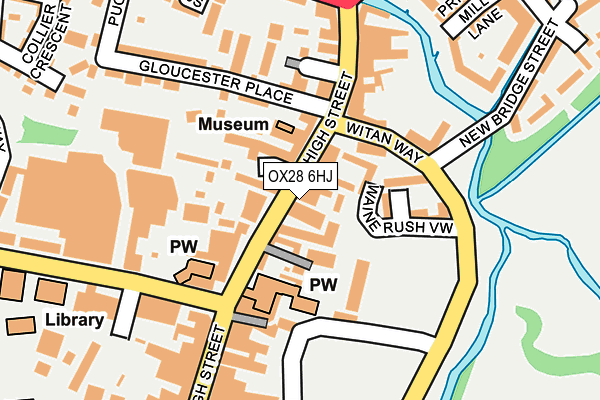 OX28 6HJ map - OS OpenMap – Local (Ordnance Survey)