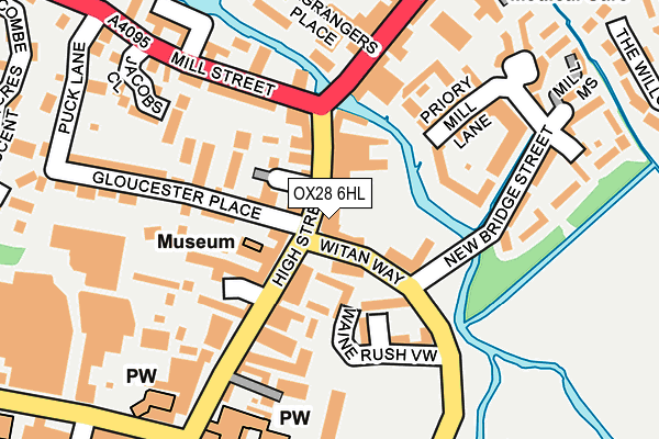 OX28 6HL map - OS OpenMap – Local (Ordnance Survey)