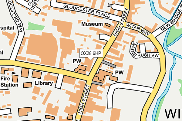 OX28 6HP map - OS OpenMap – Local (Ordnance Survey)